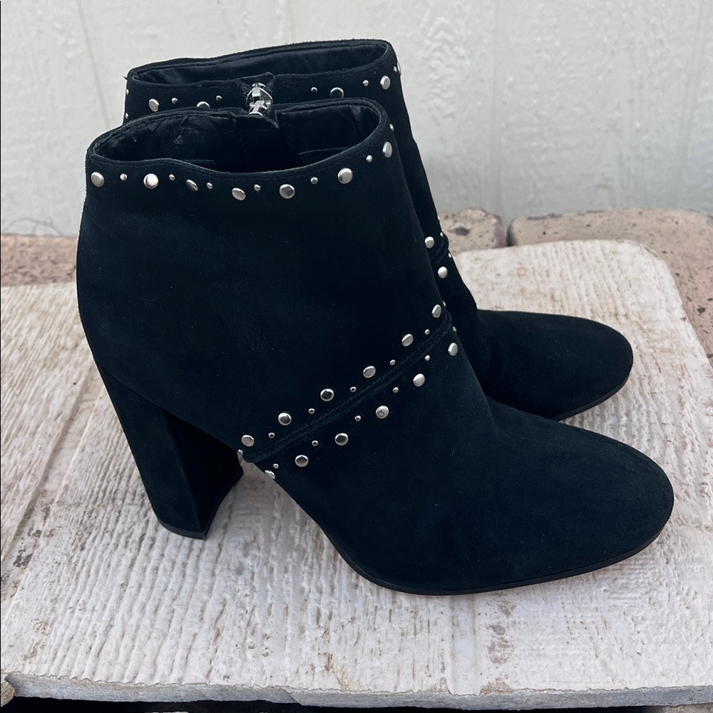 Sam Edelman Chandler Ankle Booties 9.5 Black Suede